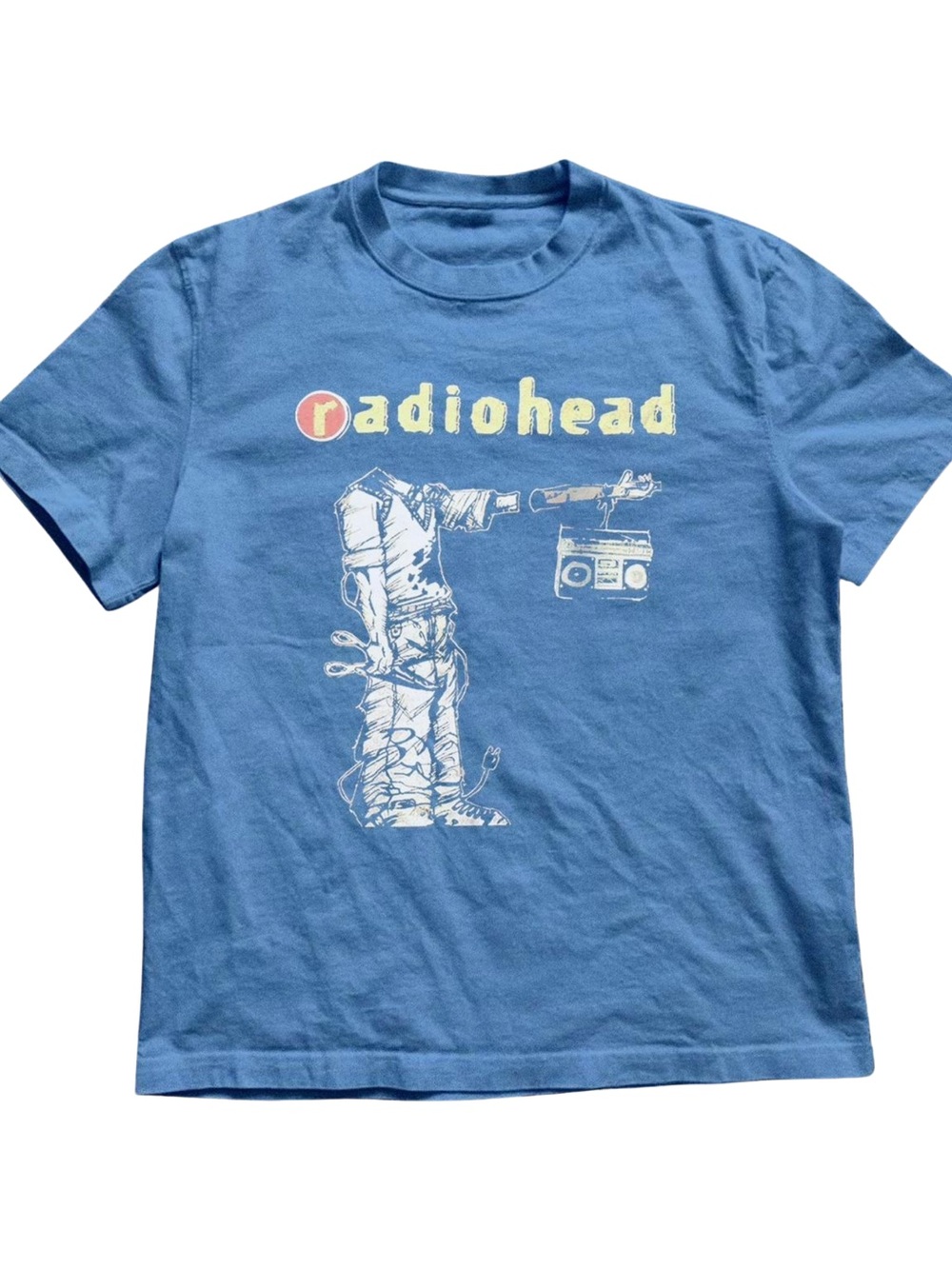 Gildan Blue Graphic Band Tee Radiohead
